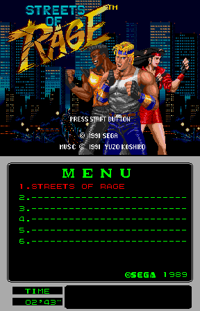 Streets of Rage (Mega-Tech)